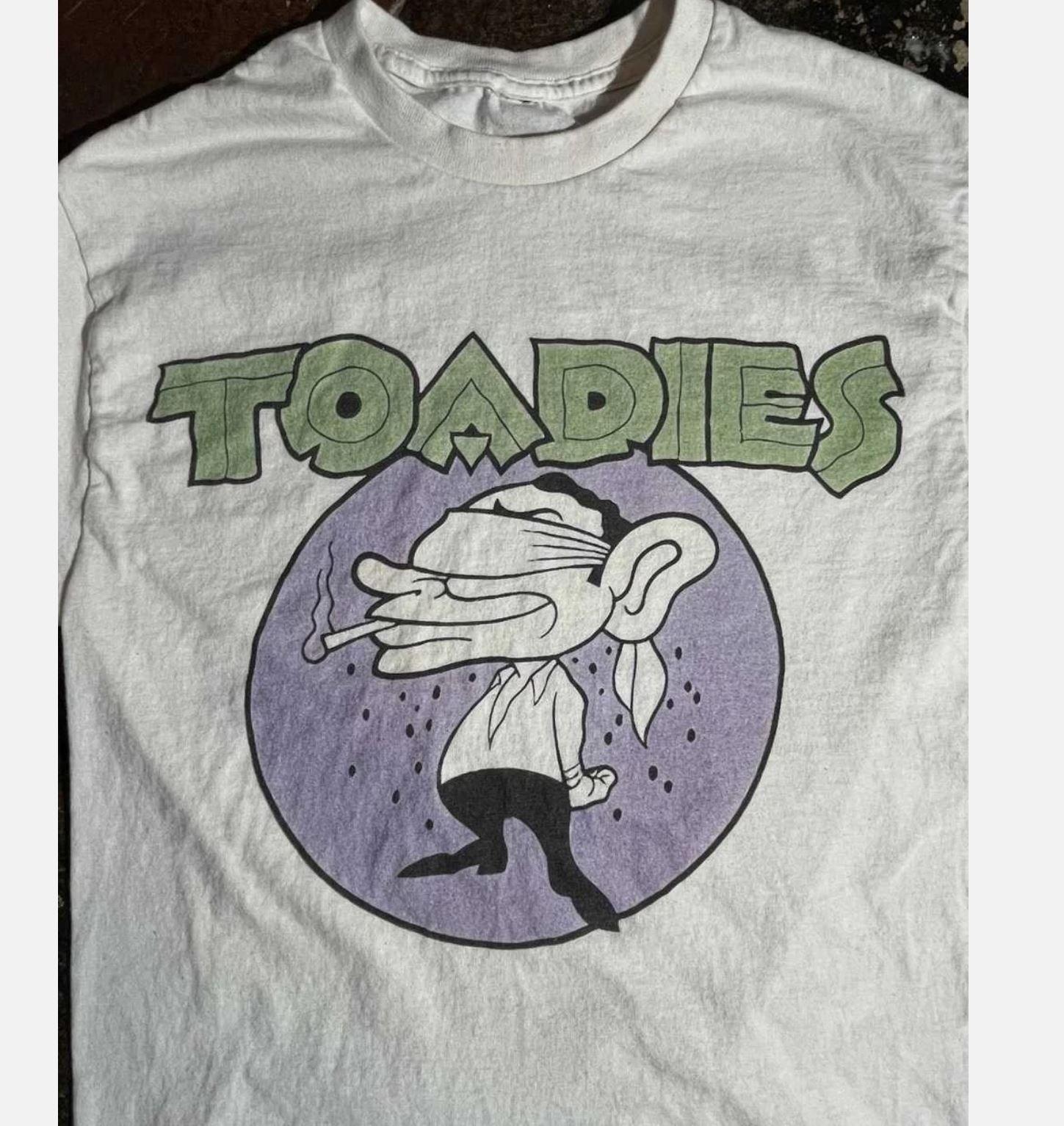 VTG Collection Toadies Band Short Sleeve Cotton White All Size Shirt XXXL