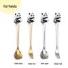 Cartoon Rabbit Christmas Dessert Spoon and Fork Set - Cute Party Favor Stirring Spoon