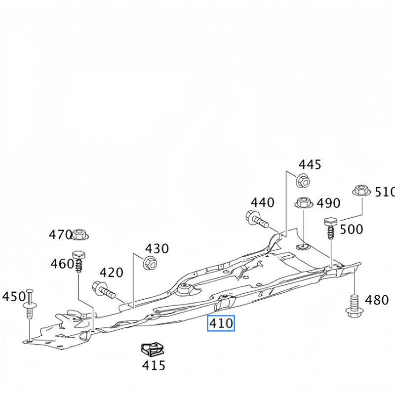Compatible Fender & Radiator Splash Guard for Mercedes-Benz GL/ML350 & GL450 W164