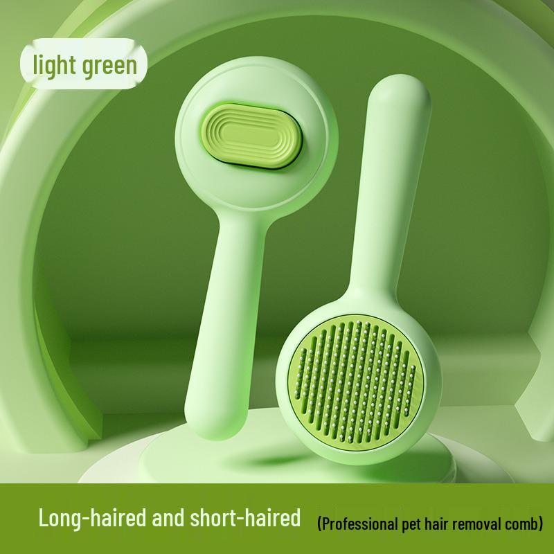Pet Grooming Cat & Dog Comb: Automated Hair Removal & Styling Brush