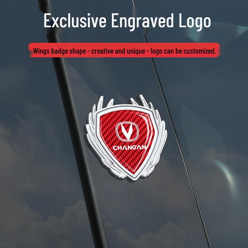 Metal Badge Side Window Logo Sticker for Changan X7, Yida X5, Ruicheng Plus, Lantuo Zhe Cars