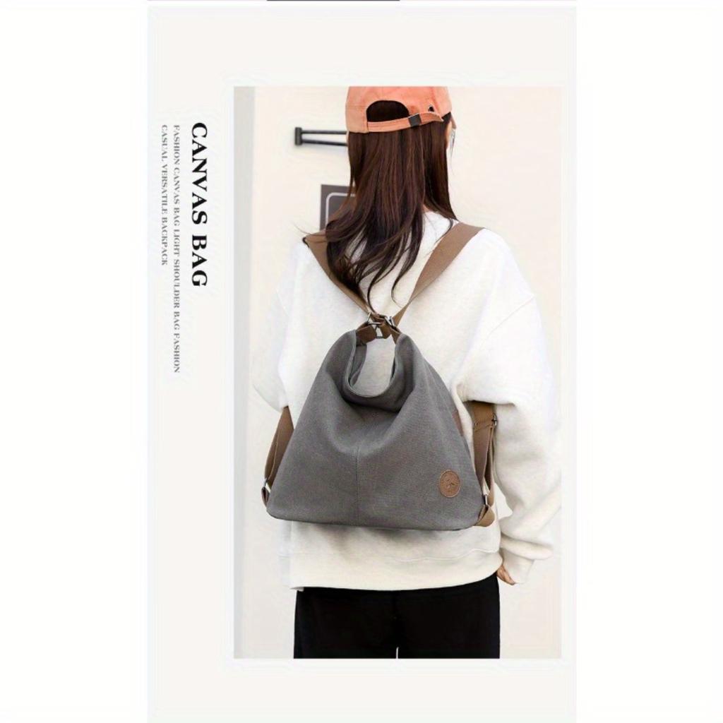 2026 Nuova Borsa a Shopper in Tela da Donna Coreana, Minimalista Trendy Grande Capacità Versatile Zaino a Spalla Borsa a Mano Per Uso Quotidiano Casual