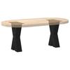 Vidaxl Coffee Table Legs, 2 Pcs, Black, 38X(42-43) Cm, Steel