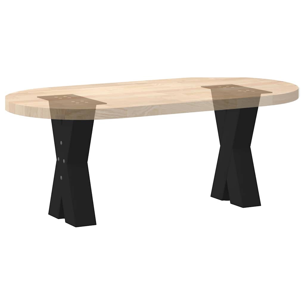 Vidaxl Coffee Table Legs, 2 Pcs, Black, 38X(42-43) Cm, Steel
