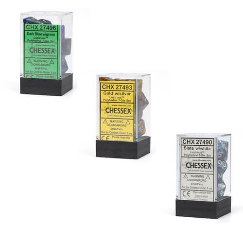 Sada kostek D7, lesklé poly (7 kostek)