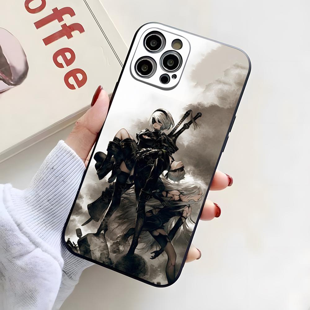 N-NieR A-Automata Phone Case For IPhone 17 Pro Max 16 15 14 Pro Max 13 11 X Xs Xr 8 7Plus Silicone Cover