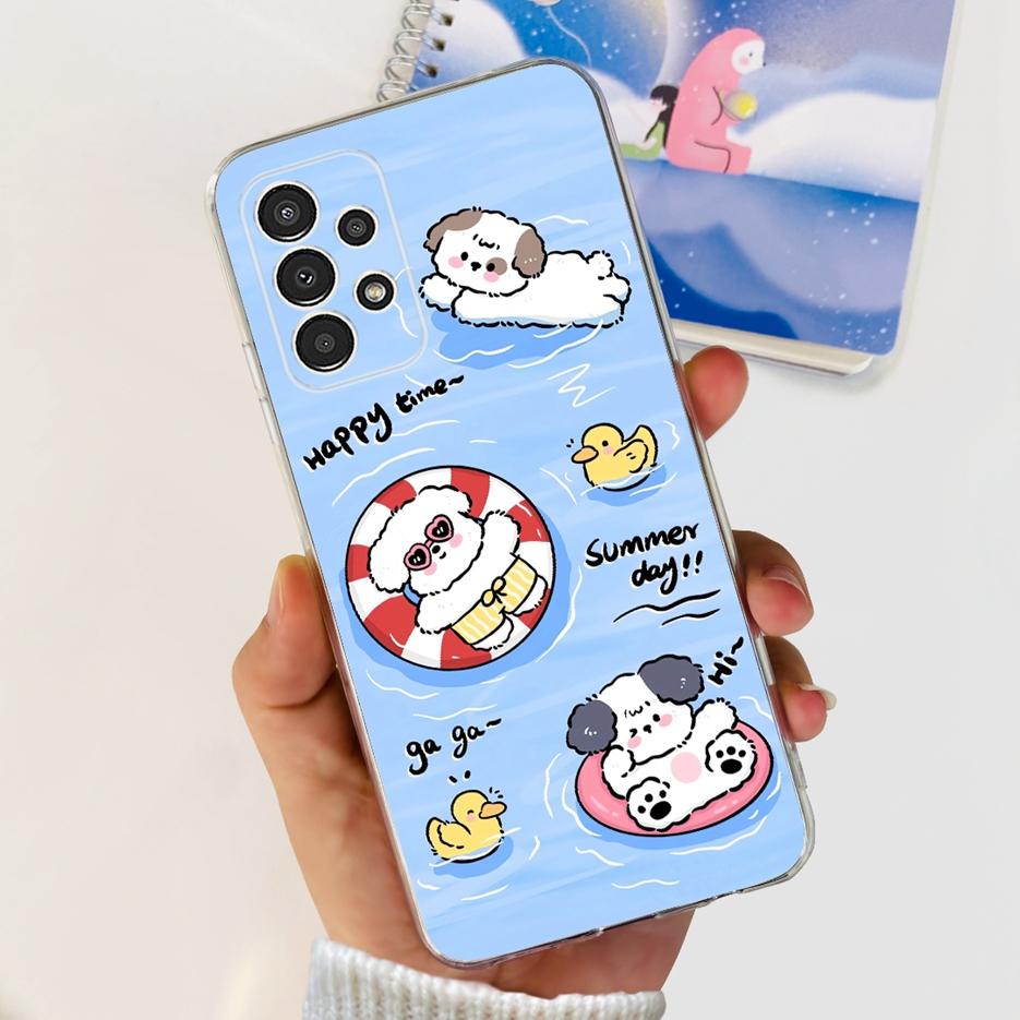 For Samsung Galaxy A13 4G Case SM-A135F Cute Fashion Painted Cover Soft Slim Phone Case For Samsung A13 A33 A53 5G Fundas Bumper