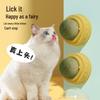 Catnip Ball Teasing Toy: Stick-on Self-Play, Boredom Relief, Lickable Molar Biscuit for Cats