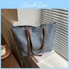 2024 New Retro Fashion Underarm Large Capacity Bag Women's Trendy Commuting Tote Bag Color Block Stitching Shoulder Bag