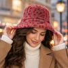 Women's Printed Hat Warm Fisherman Hat for Fall and Winter