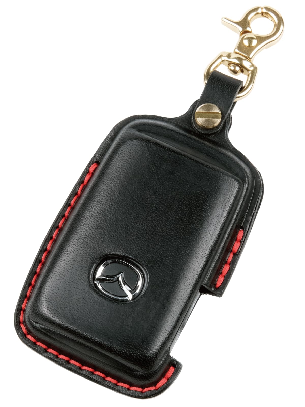 

Usable Mazda Key Key Key Genuine Compatible with Mazda and Roadster Case, Cover, Holder, Leather, 3, CX-30, CX-8, CX8, CX-5, CX5, (Black)