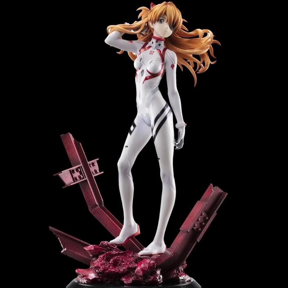 27CM Anime Shin Evangelion Gekijouban Souryuu Asuka Langley Figure 1/7 Last Mission Combat Suit Scene Model Toy Present Action