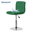 Wasserdichter Barhocker Stuhlbezug Kurze Rückenlehne Büro Drehstuhl Husse Elastischer Sitzbezug für Hotel Bankett Essen