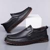 Herren Mokassins aus weichem Leder, Fahrschuhe, rutschfest, Übergröße Freizeitschuhe