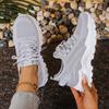 Shoe Mesh Breathable Sports Shoes Retro White Shoes Korean Version Casual Women's Shoes