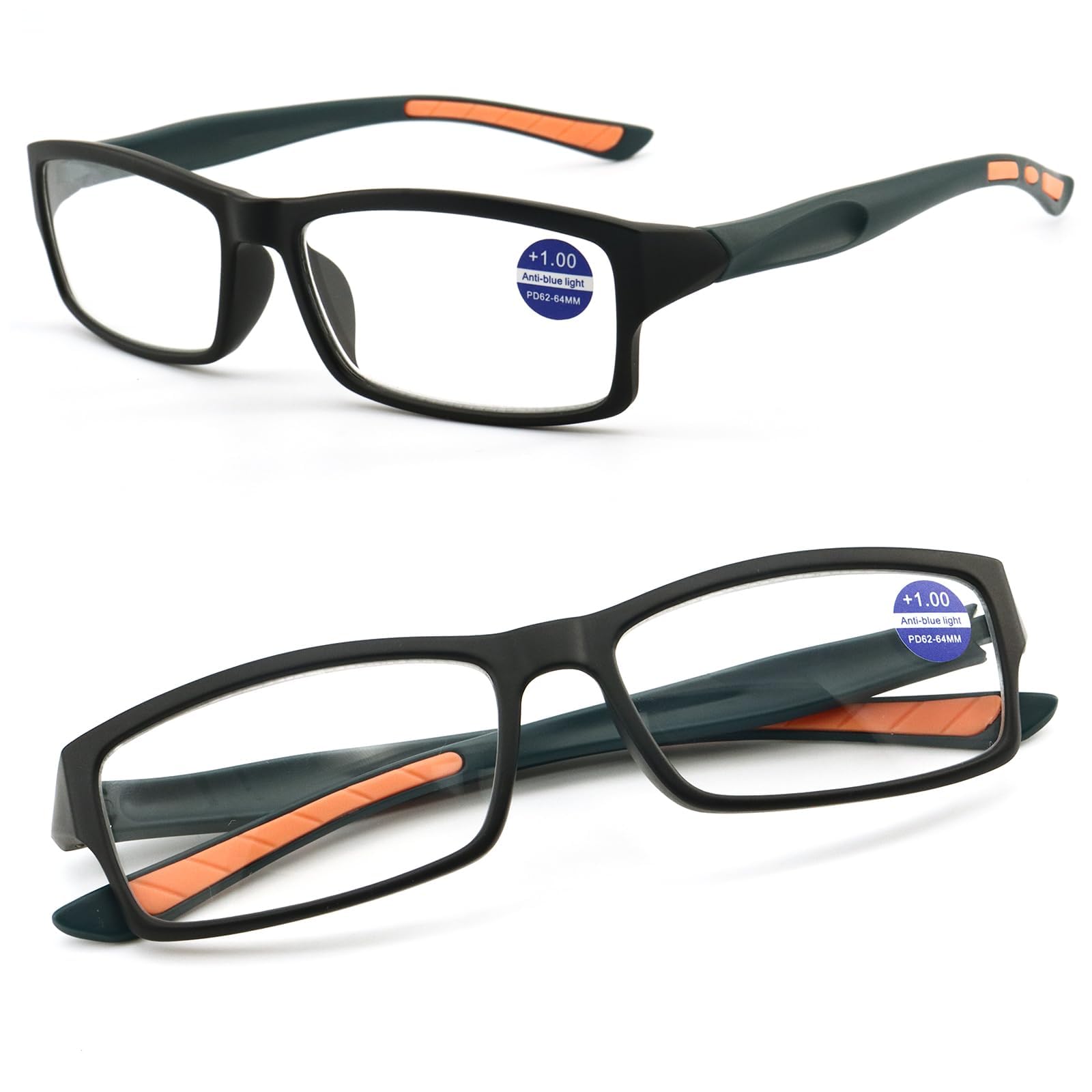 

Чтение пресбиопия синий свет чтение спортивный футляр в комплекте [ESAVIA] очки, стильные, легкие, очки, женские, мужские, режущие, очки, тип, чёрный