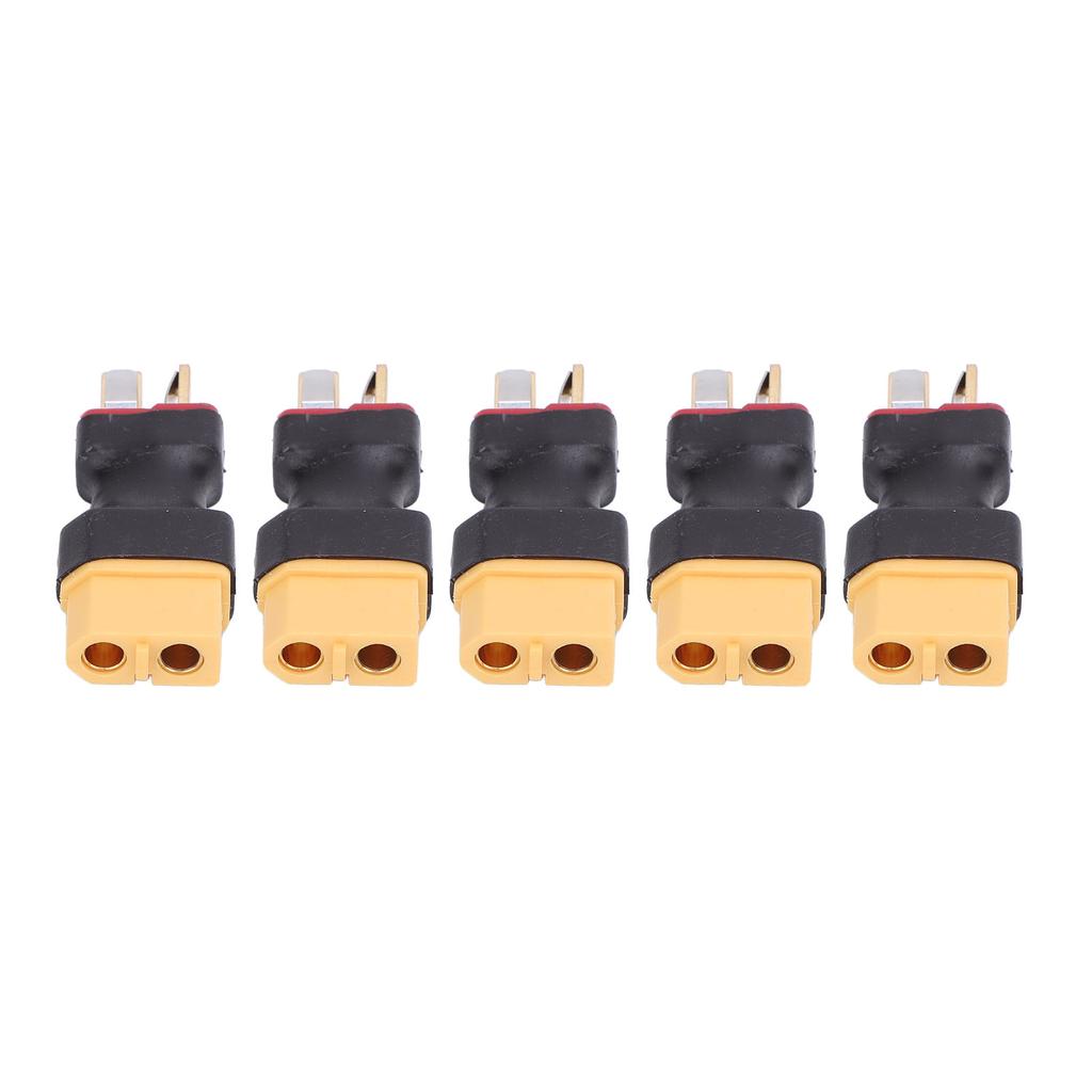 5PCS XT60 To T Plug Connector Battery To Charger ESC Male Port Conversion Adapter for RC Car