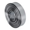 12pcs Portable Round Cutting Cookie Molds and Mousse Cake Mould Stainless Steel Ring Pastry Baking Accessories