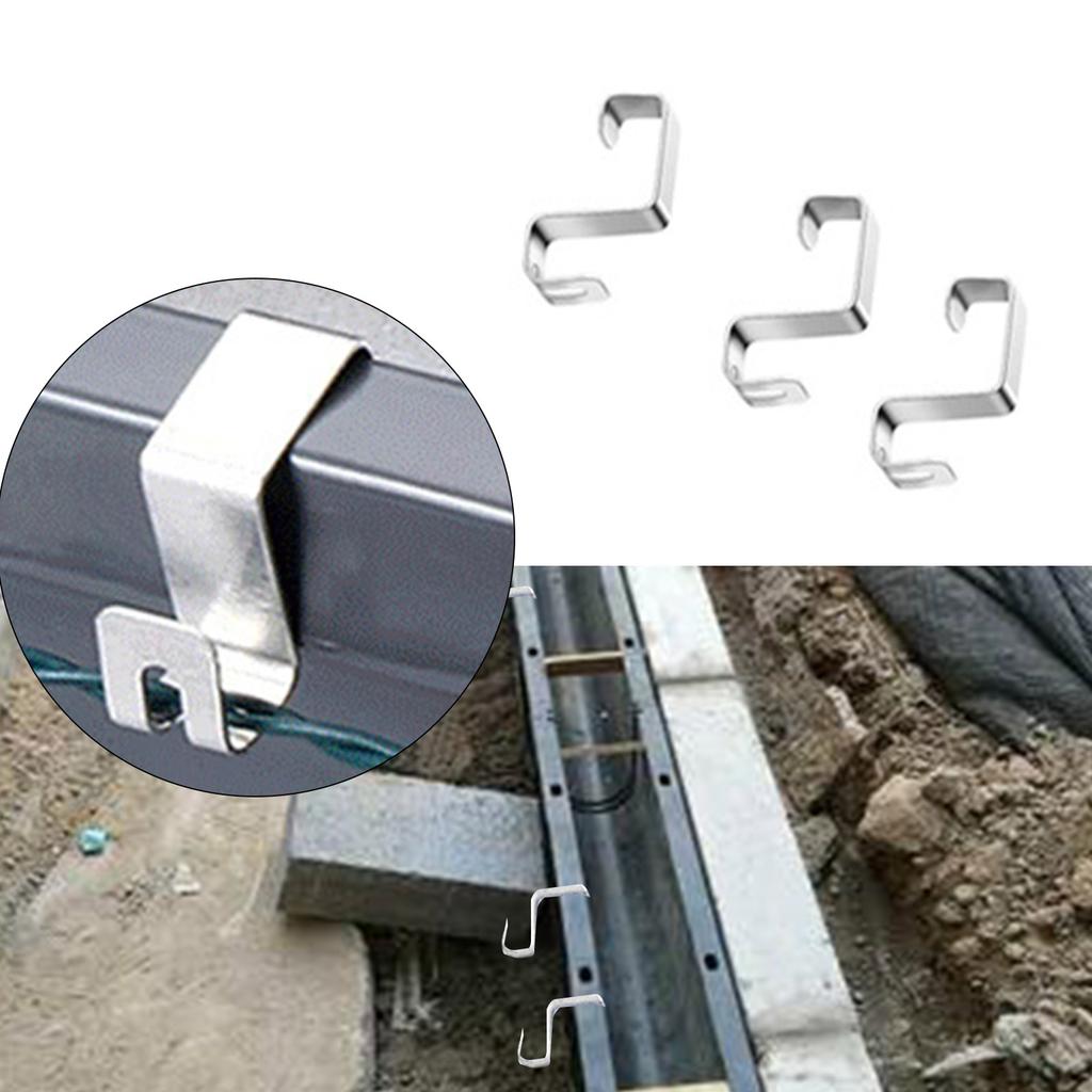 50 Pieces Small Gutter Hook Decoration for Securing Christmas Light On Eaves Gutters and Balconies Daily Casual Use