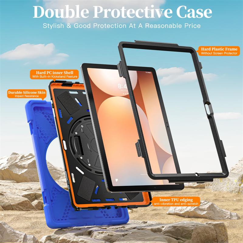 Case for Samsung Galaxy Tab A11+ A9+ A9 A11 Plus 11 Inch SM-X230 Tablet Cover Tab A9 A11 8.7" SM-X130 Shoulder Strap Funda Capa