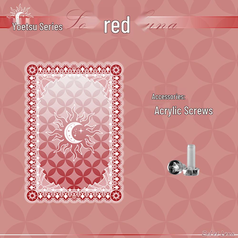 Yaoyue Series Acrylic Anime Card Display Frame with Colored Interlayer - Small Valley Beauty Storage Box