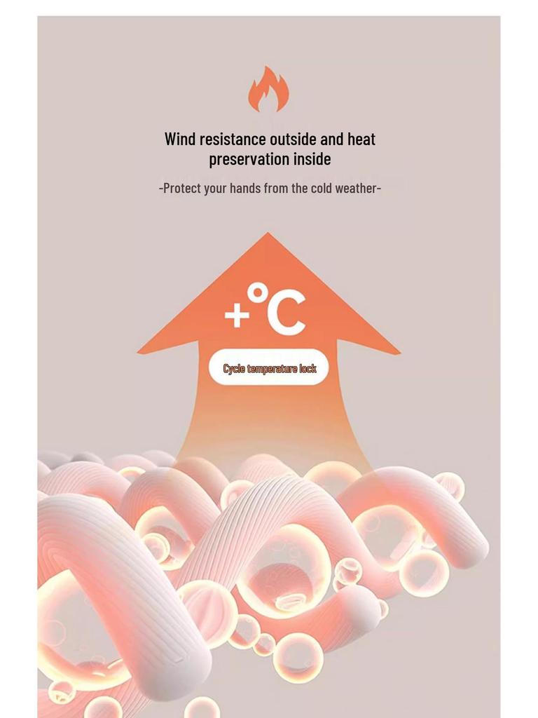 Electric Touchscreen Winter Cycling Gloves, Windproof Waterproof Coldproof Plush for Men & Women