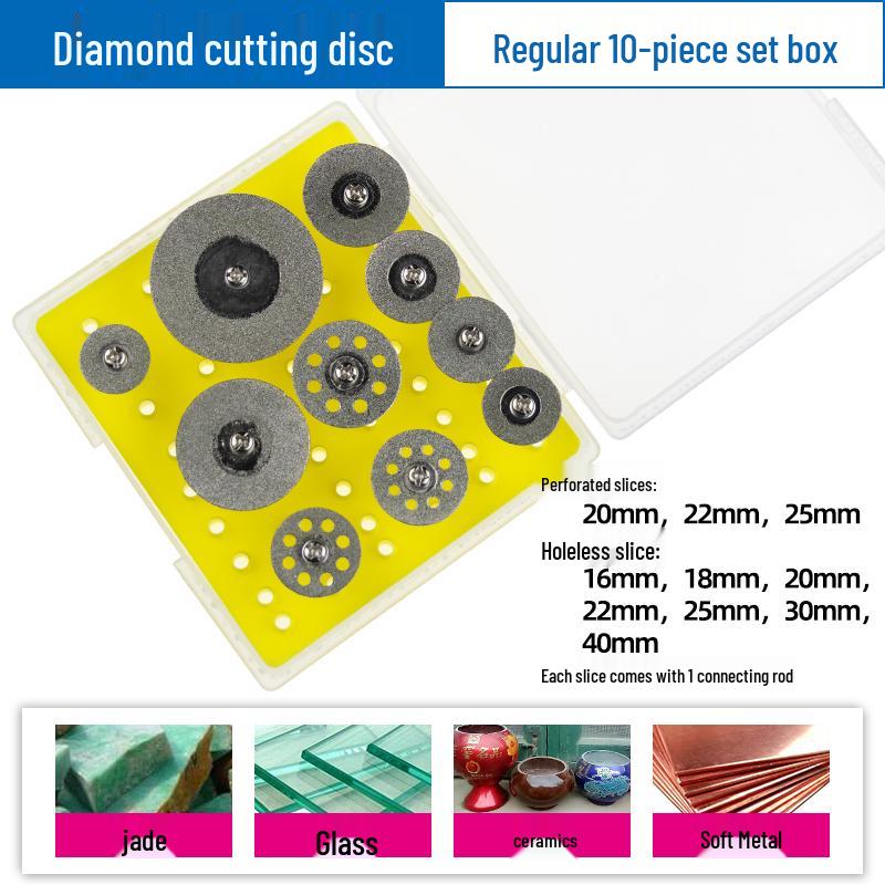 Diamond Cutting Disc for Grout, Jade, Glass, Ceramic; Seam Cleaning Blade for Hand Drill, Small Slice for Wine Bottles.