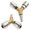 Professional Compressed Air Distributor Efficient Brass Connector for Pneumatic Tools Simple Installation Durable