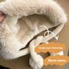Berretto invernale da donna in pelliccia spessa e calda, alla moda coreana, con orecchie d'orso, antivento, alla moda, da donna, bomber, regalo