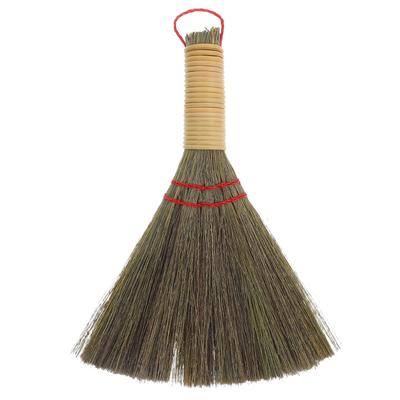 Sturdy Corn Straw Handheld Small Broom Whisk Brush For Cleaning Fireplace Floor Sofa Sweeping Portable Lightweight Durable