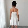 Dress French Sexy Women's Clothing Solid Color Waist Thin Suspender Small Dress