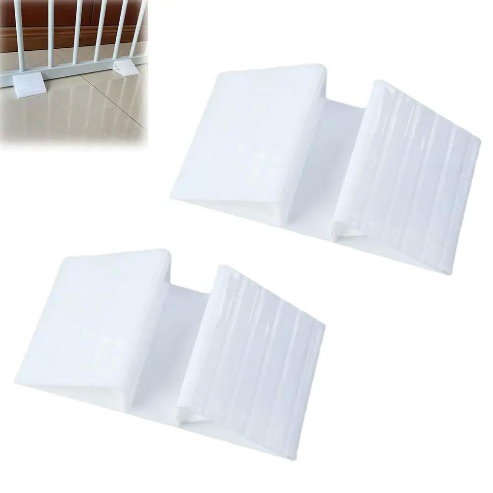 

Pet Gate Support Feet ABS Material Non Slip Design Universal Fit for Dog Baby Safety Gates Stable Anti Tilt Floor Protectio R1E7
