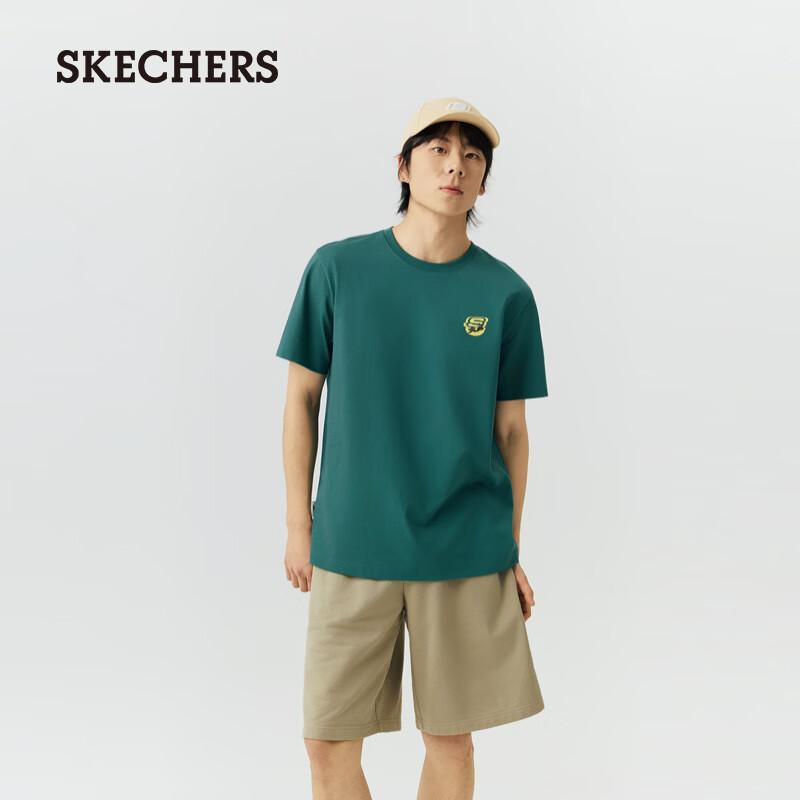 Skechers Unisex Crew Neck Short Sleeve T-Shirt L226U044 XXL 110