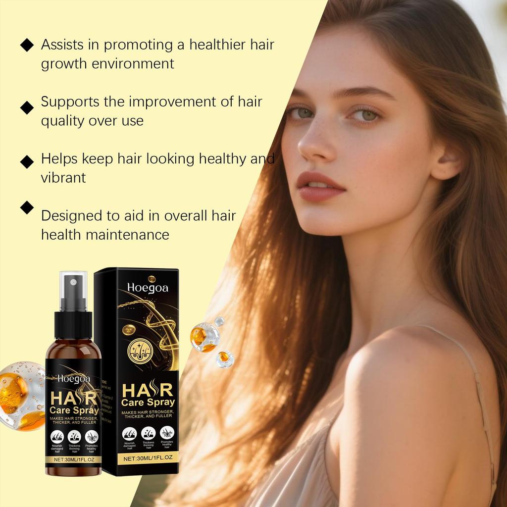 Sanftes Haarpflegespray, Nährendes Leave-in-Spray für weiches, geschmeidiges und natürlich glänzendes Haar, Täglicher Haarfeuchtigkeitsspray