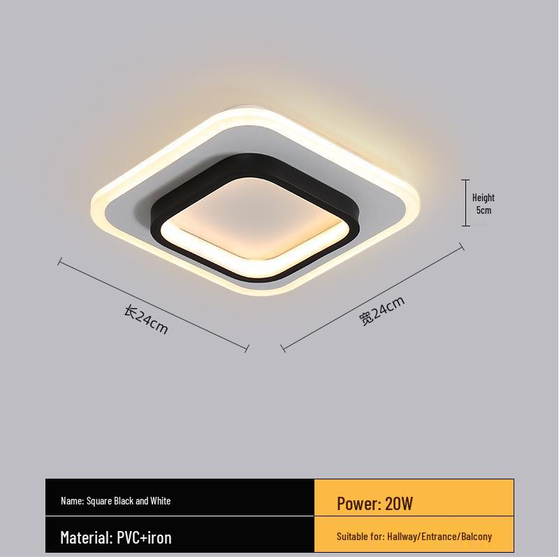 

Современный светодиодный потолочный светильник для крыльца, прихожей или гардеробной LED Three-Color Light