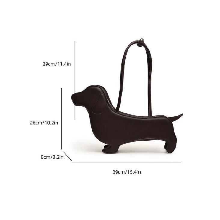 Three-Dimensional Cartoon Animal Shoulder Bags For Women Pu Fabric Retro Handbag Ladies Korean Style Design Underarm Bag