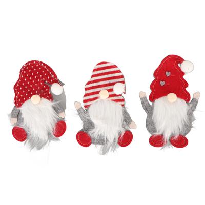 3pcs Santa Gnome Tableware Bag Faceless Gnome Knife and Fork Cover for Decoration New Year