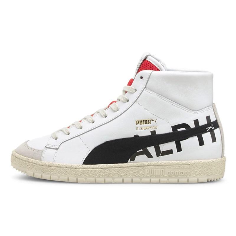 PUMA Ralph Sampson 70 Mid Draft White Black Red Men s 381199-01 EU 36