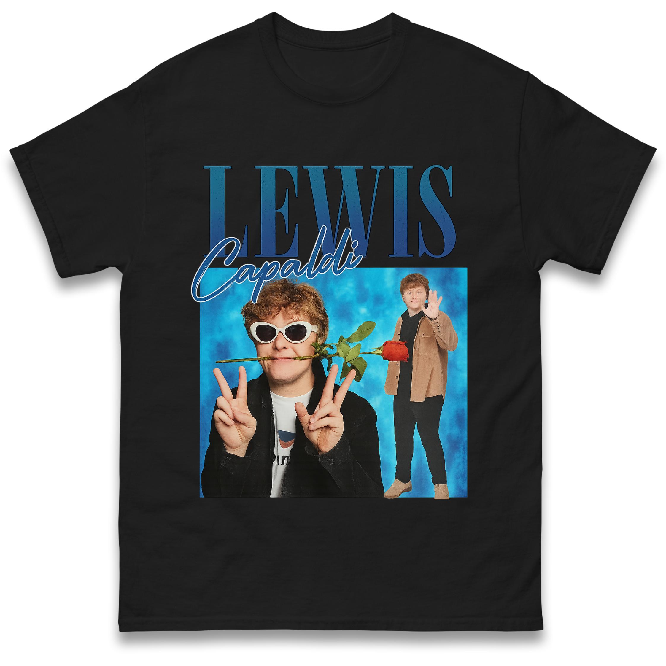 Lewis Capaldi Bootleg Mens T Shirt Womens Tops Tees S