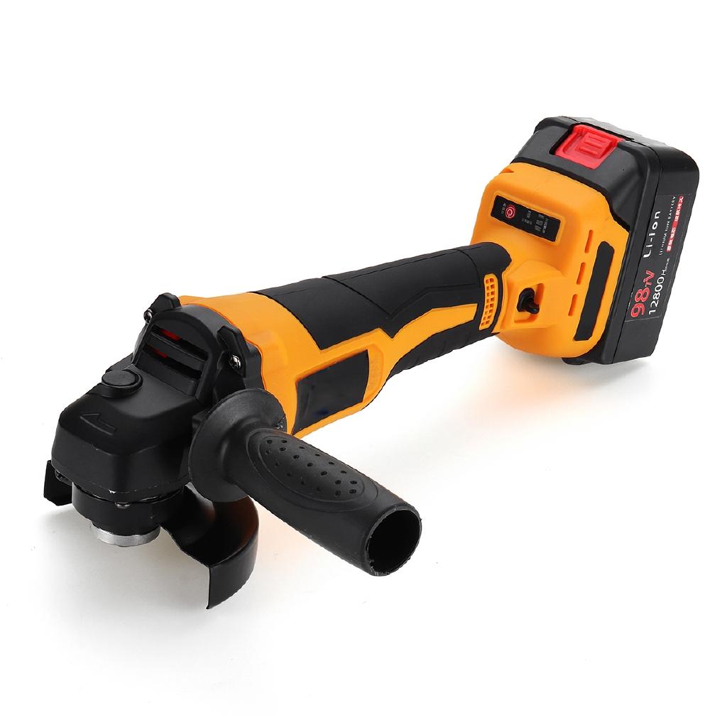 18V 12800mAh Cordless Electric Angle Grinder Rechargeable Li-ion Battery 100mm