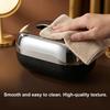 Tissue Box with Large Opening Mirror Surface Holder Anti-Slip Bottom Tissue Container for Living Room Coffee Table
