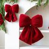 Velvet Christmas For Tree Bow Ornament for Holiday Decoration and Party Scene Setup Crafted for Long Lasting Seasonal Use
