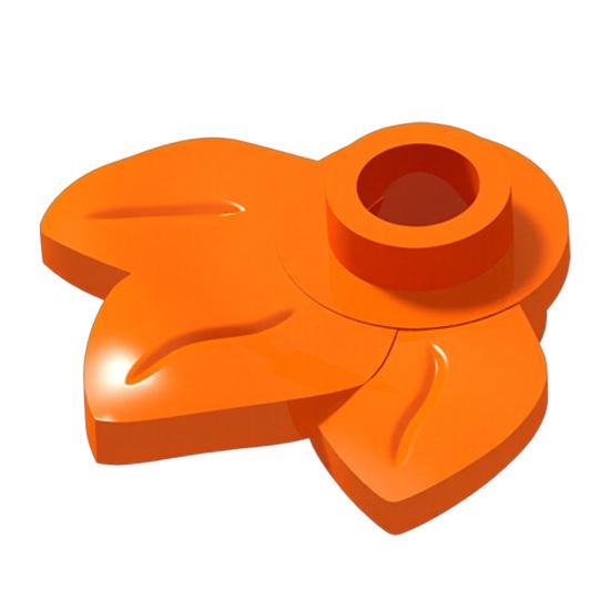 Classic Tree Leaves Building Blocks Pieces, Plant Plate, Round 1x1 Assembling Building Blocks with 3 Leaves Parts and Pieces