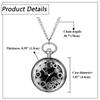 Pocket Watch Gear Skeleton Rome Analog Display Waterproof Pocket Watch Pendant Necklace Chain Birthday Anniversary Christmas Day Present Antique -
