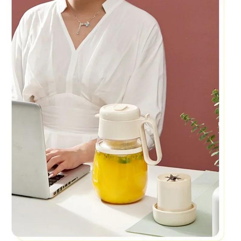 12 Leaf Knife 1000ml Large Capacity Juicer Household Cup Juicer Crushable Ice Bucket Portable  Juicer