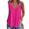 1116 spring and summer new fashion summer large size casual solid color scallop edge V-neck