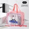 Modern Simple Pvc Cosmetic Organizer With Large Capacity For Home And Travel Use