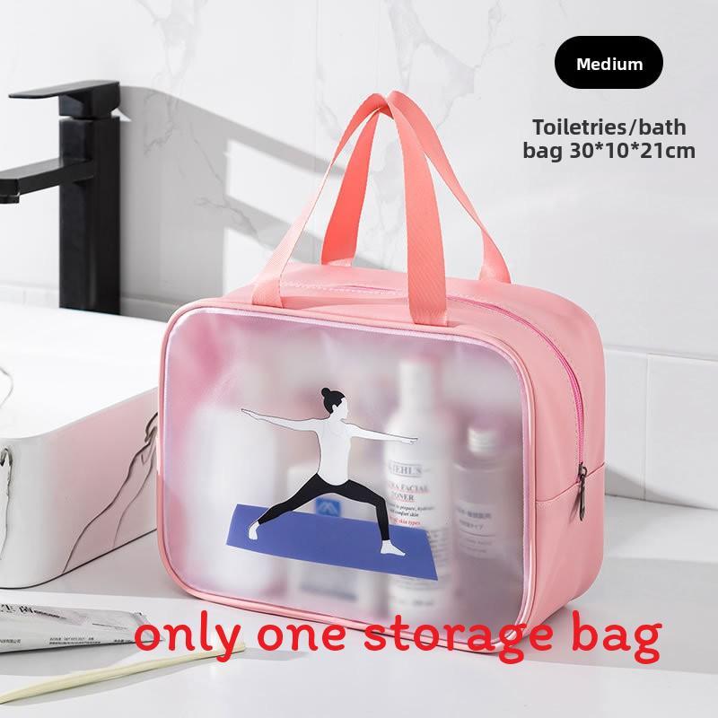 Modern Simple Pvc Cosmetic Organizer With Large Capacity For Home And Travel Use