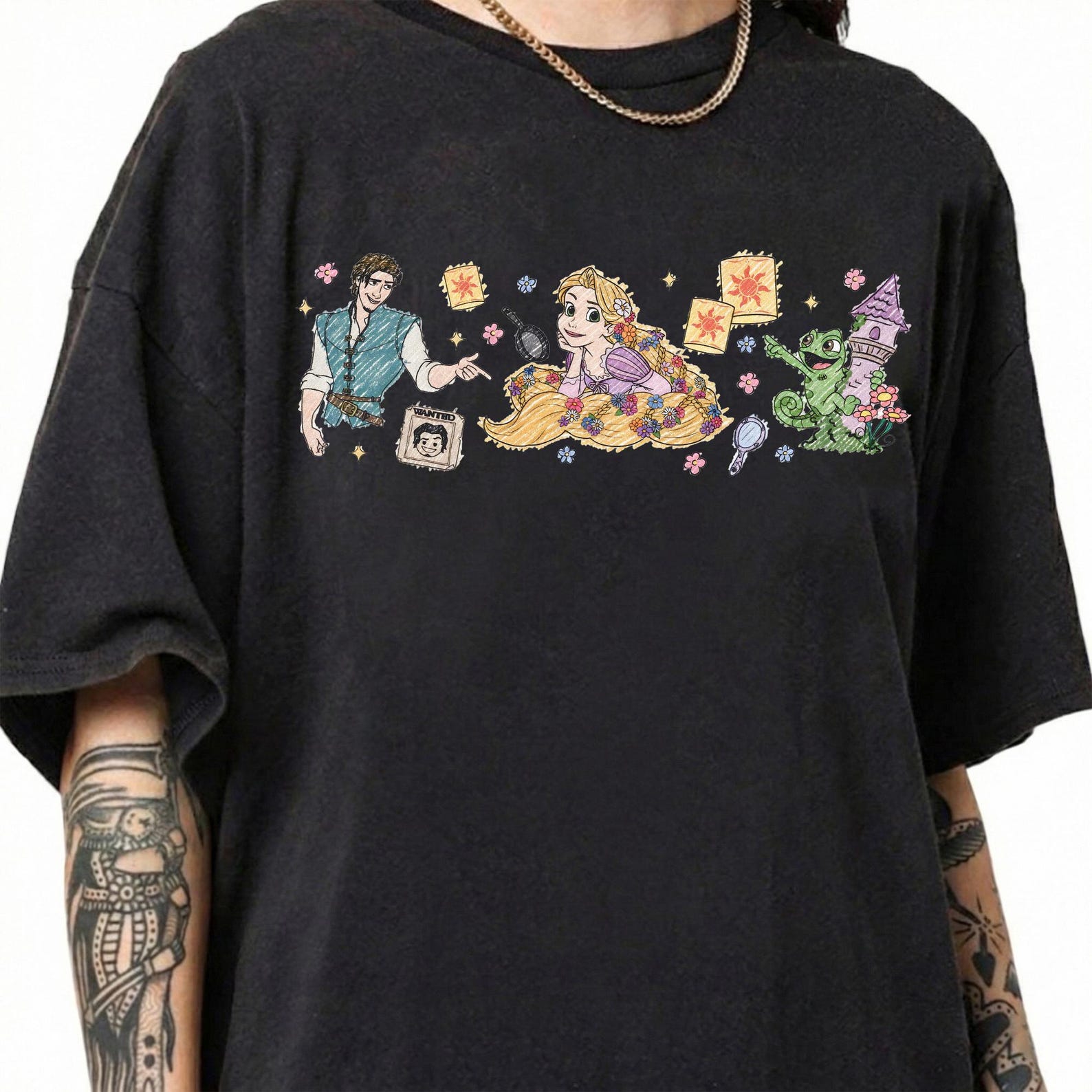 Disney Rapunzel Shirt, Tangled Princess Character Comfort Colors Tee, Magic Kingdom Vacation Top 4XL