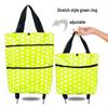 Foldable Oxford Cloth Wheeled Shopping Trolley Bag